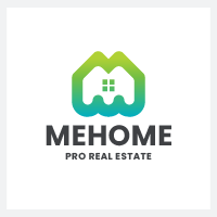Modern Real Estate Letter M Pro Logo