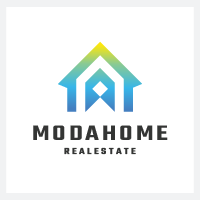 Modern Geometric Home Logo