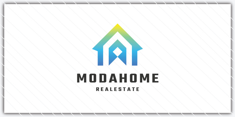 Modern Geometric Home Logo