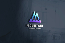 Modern Mountain Letter M Logo Screenshot 1