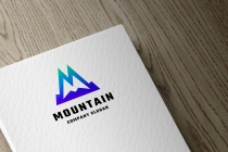 Modern Mountain Letter M Logo Screenshot 2