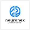 Abstract Neuron and Brain Logo