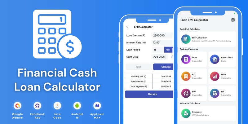 Financial Cash Loan Calculator AdMob Ads Android