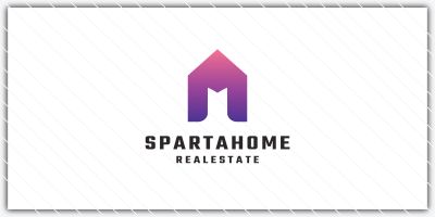Spartan Helmet and Home Logo