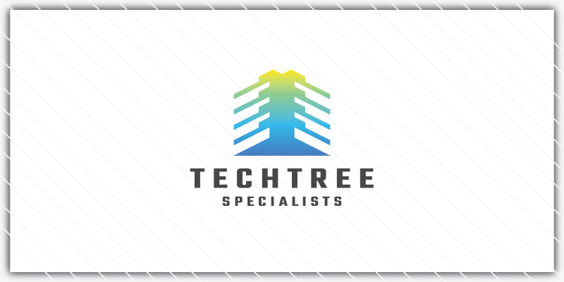 Abstract Tech Tree Logo