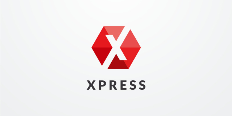 Letter X Hexagon Geometric Logo Design Vector v.05