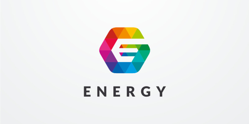 Letter E Hexagon Colorful Logo Design Vector v25