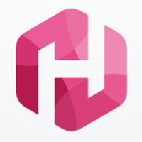 Letter H Hexagon Logo Design Vector v09