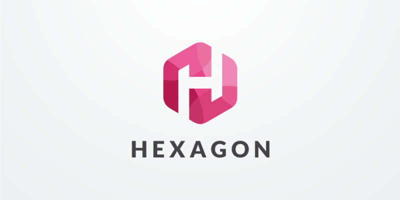 Letter H Hexagon Logo Design Vector v09