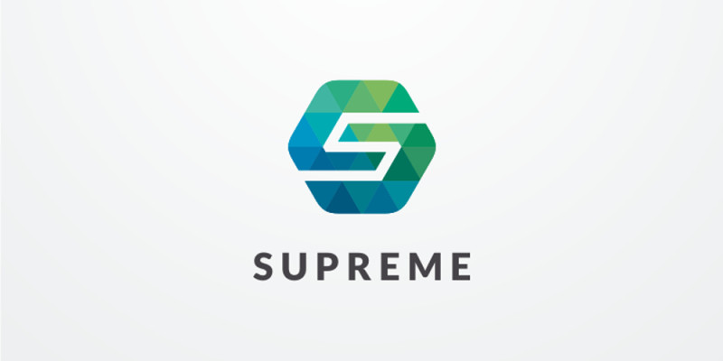 Letter S Hexagon Pixel Logo Design Vector v24