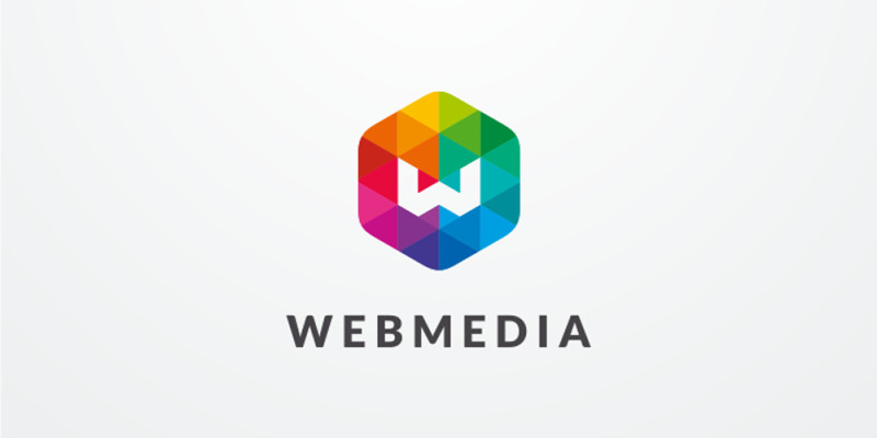 Letter W Hexagon Colorful Logo Design Vector v05