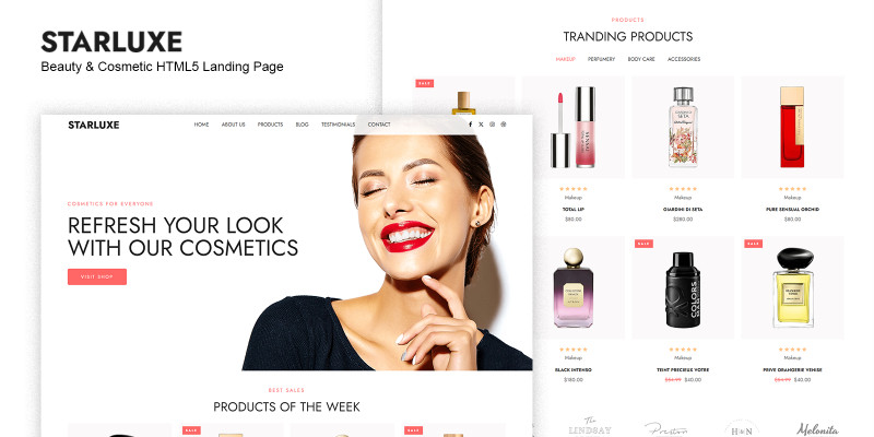 Starluxe - Beauty HTML5 Landing Page