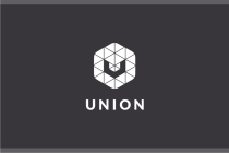 Letter U Hexagon Pixel Logo Design Vector v.09 Screenshot 2