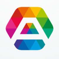 Letter A Hexagon Colorful Logo Design Vector v24