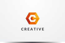 Letter C Hexagon Geometric Logo Design Vector v07 Screenshot 1