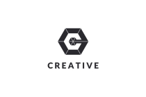 Letter C Hexagon Geometric Logo Design Vector v07 Screenshot 3