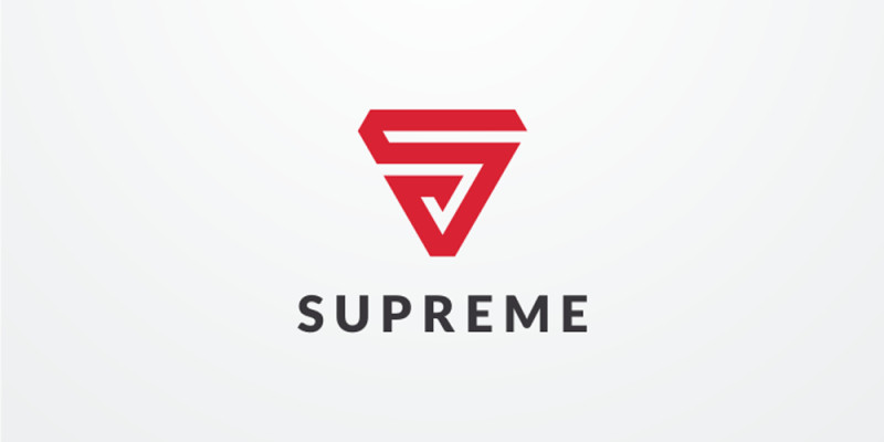 Supreme Letter S Logo Design Vector v05
