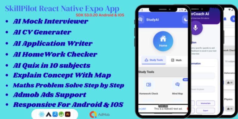 AI Career Hub - React Native Expo