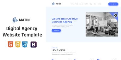 Motin - Modern Digital Agency Website Template