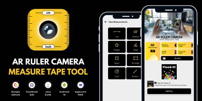 AR Ruler Camera Measure Tool AdMob FB Ads Android