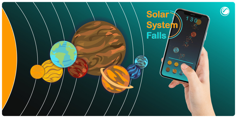 Solar System Falls - HTML5 Construct Game