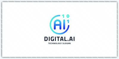 Abstract Digital AI Logo