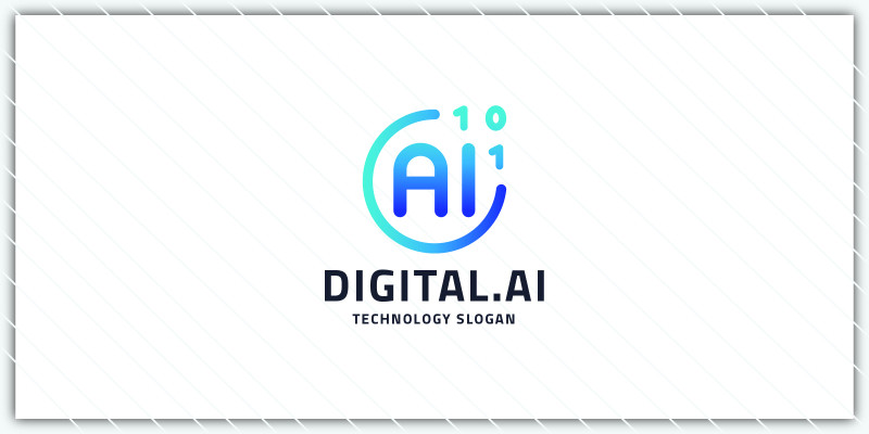 Abstract Digital AI Logo