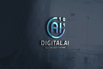 Abstract Digital AI Logo Screenshot 1