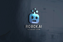 Robot Head AI Logo Screenshot 1