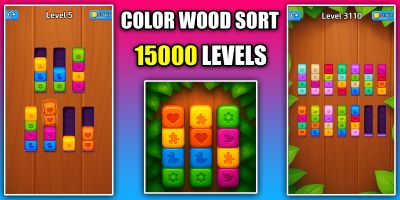 Color Wood Sort Merge Puzzle Unity Source Code