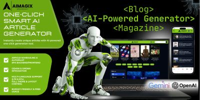AI MAGIX - One-Click AI Blog And Magazine PHP 
