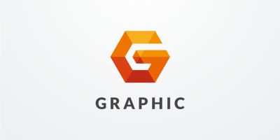 Letter G Hexagon Geometric Logo Design Vector v25