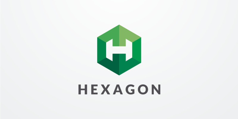 Letter H Hexagon Geometric Logo Design Vector v05