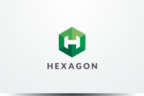 Letter H Hexagon Geometric Logo Design Vector v05 Screenshot 1