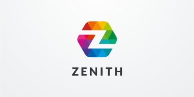 Letter Z Hexagon Colorful Logo Design Vector v12