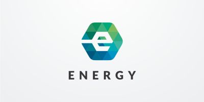 Letter E Hexagon Pixel Logo Design Vector v24