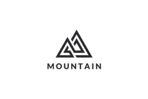Mountain Geometric Logo Design Vector v04 Screenshot 3