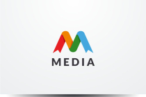 Media Letter M Colorful Logo Design Vector Screenshot 1