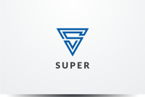 Super Letter S Triangle Logo Design Vector Screenshot 1