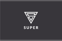 Super Letter S Triangle Logo Design Vector Screenshot 2