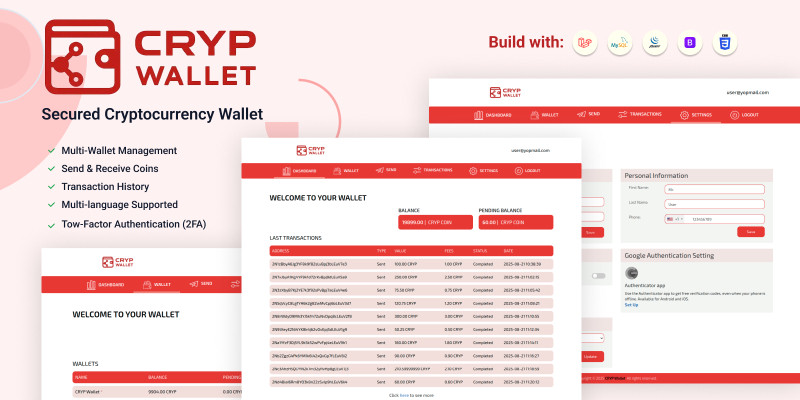 Cryp Wallet – Cryptocurrency Wallet
