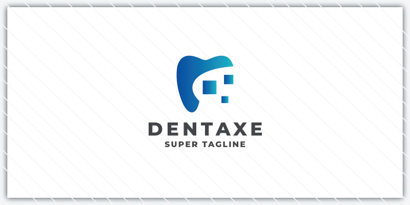 Abstract Digital Dental Logo