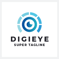 Abstract Digital Eye Logo