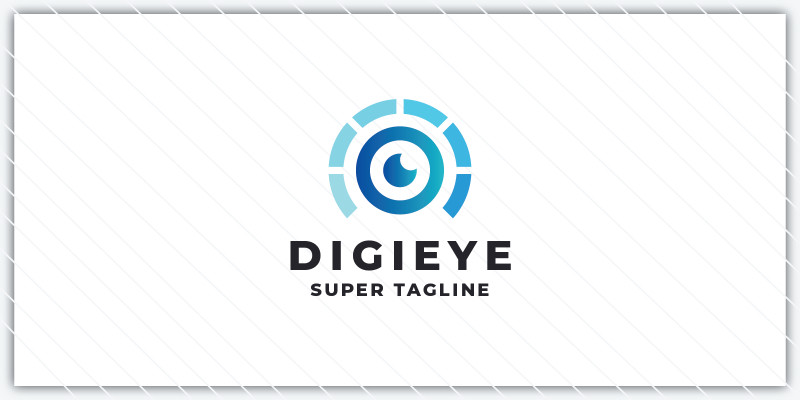 Abstract Digital Eye Logo