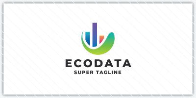 Abstract Eco Data Logo
