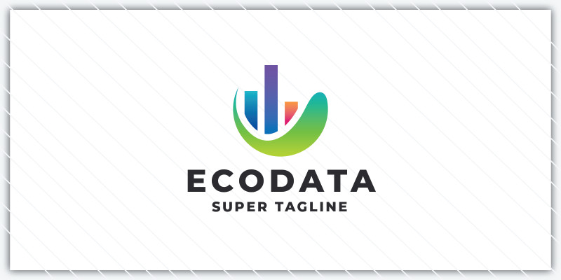 Abstract Eco Data Logo