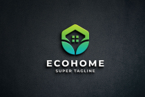 Abstract Eco Home Logo Screenshot 1