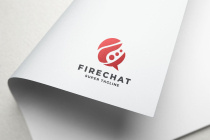 Abstract Fire Chat Logo Screenshot 2