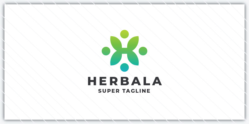 Natural Herbal and Health Letter H Logo