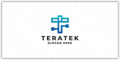 Technology and Network Letter T Logo